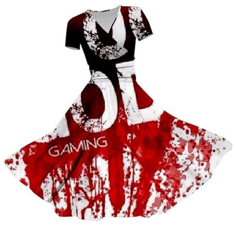 Generisch Warehouse Damen Partykleid Kostüme Halloween Schulterfrei Gesmokte Schulterfrei Faschingskostüme Mittelalter Kleid Trompetenärmel Partykleid Warehouse