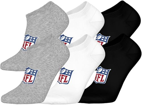 NFL Unisex Nfl Shield 6pk Sneaker Socks Sport socks (6er Pack)