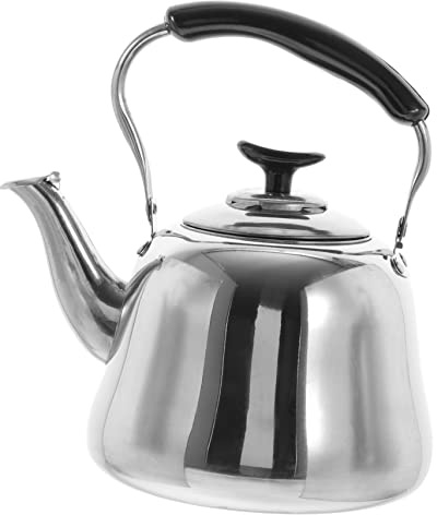 Gatuida Pfeifenkessel Mit Sicherheitsalarm Wasserkessel Für Wasser Und Teezubereitung Robuster Rostfreier Wasserkochtopf Mit Ausgießer