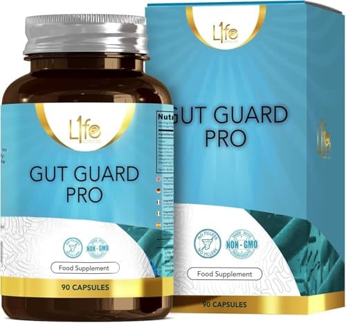 LN Gut Guard Pro, 90 Kapseln, Wermut, Schwarznuss & Nelke | Gut Guard Pro | Wermut, Schwarznuss, Nelke, Oregano, Berberitze & Knoblauch | Gentechnik- & Glutenfrei