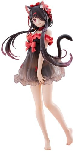 Tongyundacheng Kurumi Tokisaki Figur Katzenohren Mädchen Actionfigur 20 cm PVC Anime Statue Sammlerstück Desktop Modell Anime Dekoration Ornament Manga Geschenke
