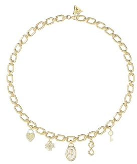 GUESS Damen-Kette Multi Charms Goldfarben JUBN06041JWYGT/U