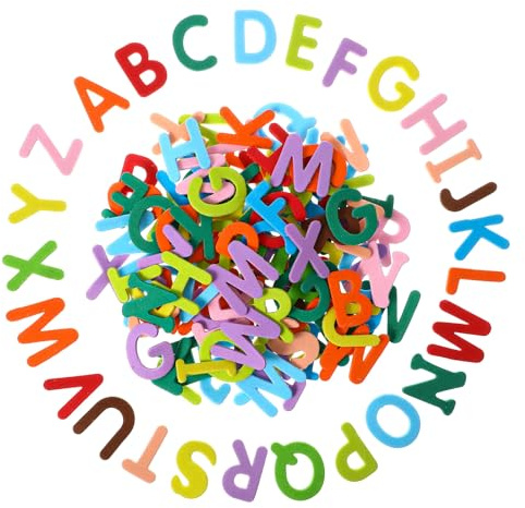 500 Stück Moosgummi Buchstaben Selbstklebend 0.94 Zoll Klein Selbstklebende Buchstaben Sticker Moosgummi Klebebuchstaben Schaumstoff Aufkleber Foam Letter Stickers für Kinder DIY Handwerk