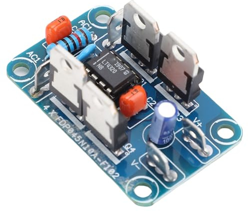 Eujgoov Modulo Ponte Raddrizzatore a Diodi AC 7-40V FET Ad Alta Efficienza 6mOhm per Amplificatore JLH 1969 con Trasformatore a Avvolgimento Singolo