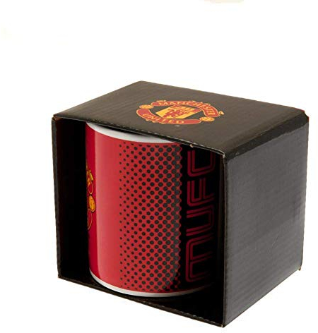 Manchester United FC Football Team 11oz Fade Ceramic Mug in Presentation Box - 2016/17 Edition