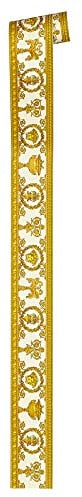VERSACE WALLPAPER Vliestapete Vanitas Luxustapete mit Ornamenten barock 5,00 m x 0,09 m gelb metallic orange Made in Germany 343052 34305-2