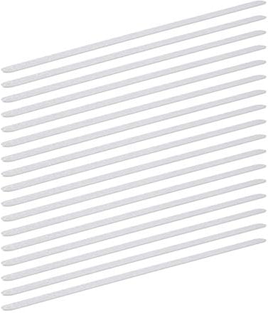 Relaxdays Strisce Antiscivolo, Set 17 Nastri, 60 cm di Lunghezza, Plastica, Autoadesivi per Doccia, Scale, trasparenti
