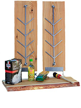 Flammlachsbrett, Räucherbrett, Flammlachs Brett aus dt. Lärche. Geeignet für Feuerschalen,Outdoor Grill und natürlich zum Verschenken ! (2, Lärche Super Set)