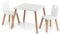 Zeller Kinder-Sitzgarnitur Scandi, 3-TLG, Holz, Tisch: 55x55x43,5 cm Stuhl: 28x28x50 cm 13501