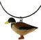Cornelißen Kette Wildente, Holzanhänger Lederband, Ketten Modeschmuck Vogel Vögel Tiere Tier Erpel Ente