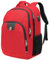 Della Gao Laptop-Rucksack, großer Computer-Rucksack mit USB-Ladeanschluss und Kopfhörerloch, Business-Rucksack für Herren und Damen, Tasche passend für 43,2 cm (17 Zoll) Laptops, rot