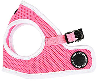Puppia Soft Harness II - Weiches Westengeschirr für kleine und mittelgroße Hunde - sehr komfortabel und leicht anzuziehen, Pink, PUHB1770PKM