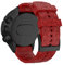 RongYooo Ersatzarmbänder für SUUNTO 9 Baro/für SUUNTO 9 Armband (kompatibel für SUUNTO 9 Baro/für SUUNTO 9) Edelstahlarmband. (Rot)