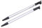 Gamer Gear Stylet 3DS - Tactile Rétractable Noir - Pack de 2 pour Écran Tactile - Double Fonction - Extensible à Pointe Fine pour Contrôler Les Jeux Vidéo