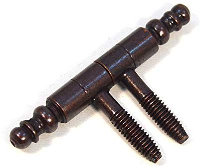 Scharnier Einbohrbänder mit Zierkopf Aufschraubband Türband Tür-Scharnier Bronze (8)