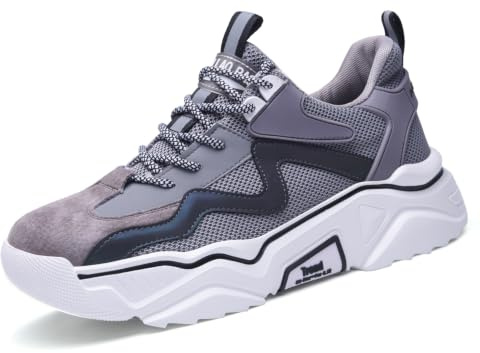 Annvia Sicherheitsschuhe Arbeitsschuhe Herren Damen Leicht Bequem Stahlkappenschuhe Atmungsaktiv rutschfeste Schutzschuhe Arbeitsturnschuhe mit Stahlkappen