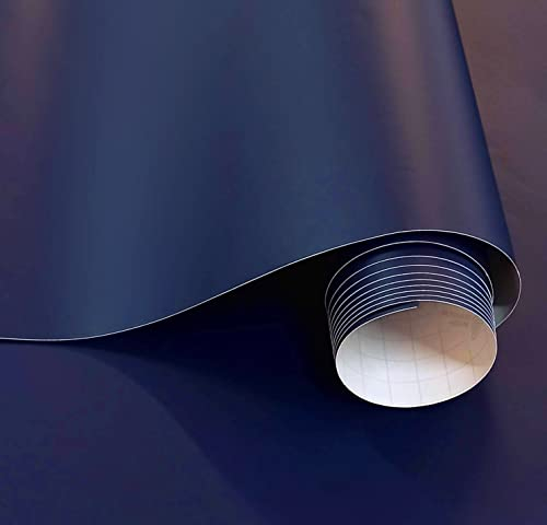 Vinilo Adhesivo Azul Cobalto Mate 40x300 cm Para Muebles Cocina Paredes Ventanas Manualidades Papel Adhesivo Decorativo (AZUL COBALTO)