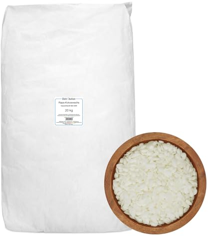 DistrEbution Rapswachs & Kokoswachs Mischung 20kg NatureWax® 660-55M Kerzen gießen