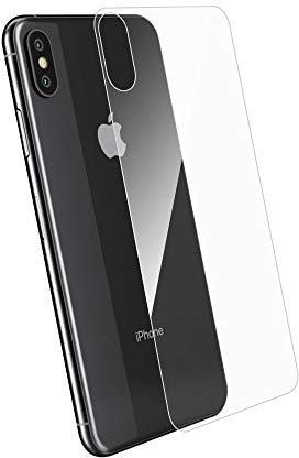 QUITECO Rückseite Schutzfolie für iPhone X/iPhone XS [3 Stück] Schutz aus Gehärtetem Glas des Rückens