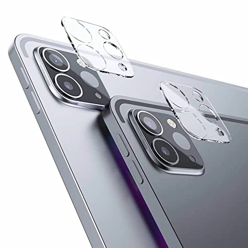 YSJJZRL [2 Pack Kameraobjektivschutz für iPad Pro 2021 11/12.9 Zoll,[9H Härte] [Blasenfrei] Ultraklares, dünnes, gehärtetes Kameraobjektiv mit gehärtetem Glas, Kratzschutz Vollabdeckung