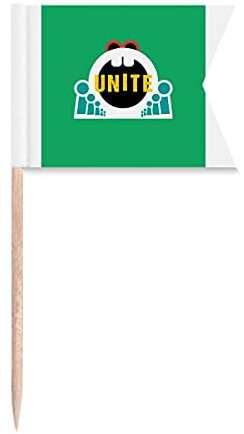 Independent Unity Estados Unidos Palillo de dientes banderas etiquetado para fiesta pastel comida queso