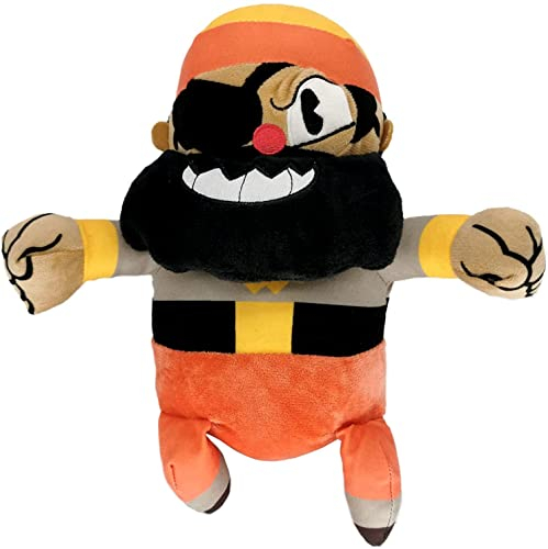 Cuphead Plüsch 25cm, Mugman Gefüllte Puppenspielzeuge Legendärer Chalice Boss der Teufel Mecup Brocup Gefüllte Plüschpuppenspielzeuge (Captain Brineybeard Plüsch)