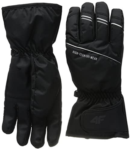 4F Herren SKI Gloves REM002 Jeans, DEEP Black, M