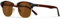 Occhsouo Polarisierte-Halbrahmen-Sonnenbrille-Unisex-Sonnenbrille-Herren-Damen Klassische Retro UV400 Schutz Rechteckig Sonnen brille Metallrahmen Autofahren Reisen(4-Braun/Braun)