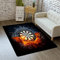 Flächenteppich Läufer 3D Darts Radscheibe Spiel Flamme Drucken Verdickt Rutschfest Matten Türverkleidung Eintrag Boden Teppich Wohnzimmer Innenbereich Outdoor Werfen Teppiche (Farbe 2,120x160 cm)