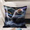 Kissenbezug 45x45 cm,Doctor Who Tardis Dans Sternenhimmel-Fantasie-Hintergrund,Outdoor Kissen Kissenbezüge Kissenhülle Sofa Kissen dekokissen Zierkissen für Wohnzimmer Garten deko draußen