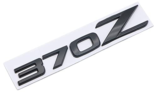 MSEURO 3D Metall Auto Kofferraum Logo Aufkleber Abzeichen Aufkleber 350Z 370Z Emblem Passend for Nissan 350Z 370Z Coupe Black Edition Passend for GT Nismo Zubehör (Color : Black 370Z)