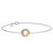 NANA KAY Modern Trio Armband Blended (Tricolor (Silber, Rosé, Gold))