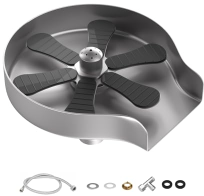 GlasspüLer, Aicoya GlasspüLer füR SpüLbecken, Edelstahl GlasspüLer, FlaschenspüLer füR KüChenspüLe, Bar, GläSerspüLgeräT, Weiß