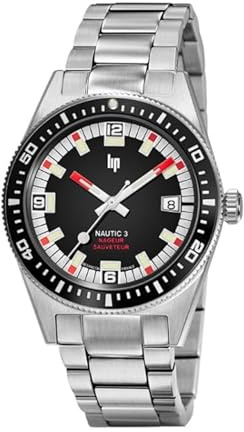 Lip Nautic 3 – Schwimmer und Erlöserin – Automatik 39 mm, Armband