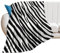 NIBABAEU Decke, Zebrafellmuster, weich, flauschig, gemütlich, bequem, für Couch, Sofa, Bett, 75 x 100 cm