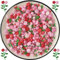Essbare Valentinstag Rosen Garten Zucker Streusel Herz Kuchen Cupcake Toppers Perlen Kekszutaten Süßigkeitenstreusel für die tägliche Kuchendekoration