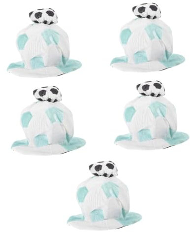 TOYANDONA 5St Fußballmütze Karnevals Hut Fasching mütze Football Game Hats Fußballspielhut Sport-Partyhüte Nachtclub Requisiten Fischerhut Kopfbedeckung Karnevalshut Wolle