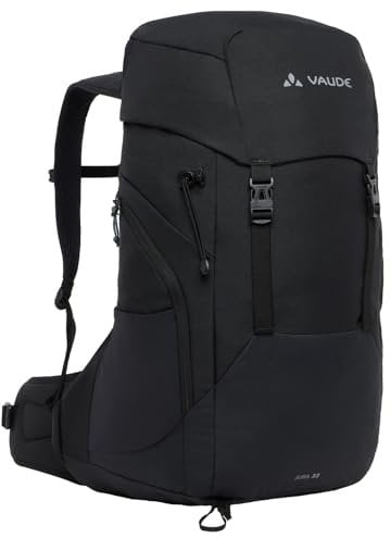 VAUDE Jura 32 – Wanderrucksack 32L, Viel Stauraum mit ergonomischem Design, atmungsaktiver Rückwand, Trinksystem-Fach und robustem Material – ideal für längere Wanderungen