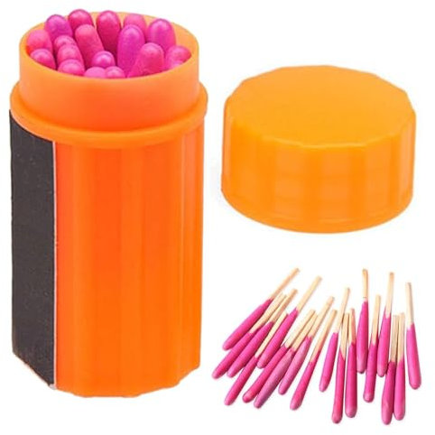 20 Stück wasserdichte Streichhölzer Survival Kit Mit Fall Wasserrdichte Survival Matches Wetterfest Unterwasser Match Notfall Feuer Starter Streichhölzer Für Camping Outdoor Survival Sturm Ausfälle