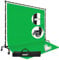 EMART Greenscreen mit Ständer 2,1 x 3 M, Verstellbarer Hintergrund Ständer mit Rädern für Banner, Fotografie, Partys, Geburtstage und Live-Streams