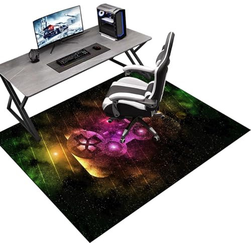 Tkuhknag Tappeto per Sedia Gaming | Office Tappeto Salvapavimento Protezione Parquet e Pavimenti Duri | Tappeto Sedia Ufficio | Tappetino Protettivo Resistente per Pavimenti Duri 60 x 70 cm
