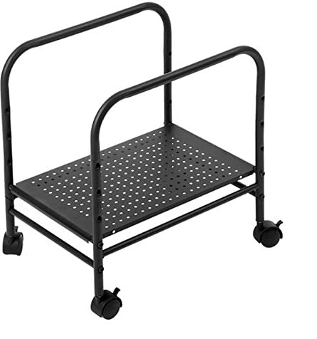 Soporte para CPU Soporte de Torre for PC, Soporte for CPU, Soporte de Piso Ajustable for gabinete de PC de Escritorio, Carrito móvil con Ruedas for CPU con Bloqueo de 360° for Oficina en casa (Negro)