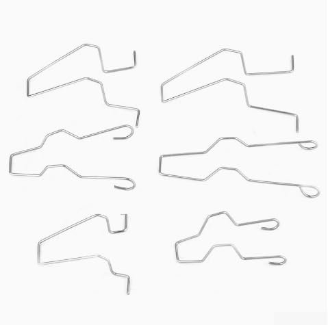 H1/H3/H4/H7 - Juego de soportes de clip de retención para faros delanteros - Abrazadera de resorte para automóvil - Adaptador de bombilla de coche/camión Caja de almacenamiento de colección (6 piezas)
