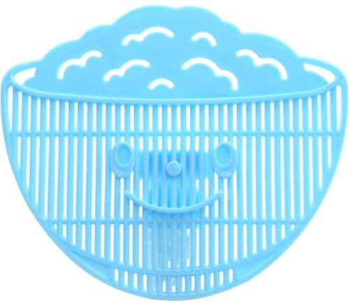 CGTQROVR Clip on Strainer 4x5 Inch Food Grade PP Rice in Bowl Clip on Strainer ideal for Pots with Smiling Expression ideal for Rice/Noodle/Fruit/Vegetable Washing
