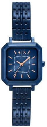Armani Exchange Watch for Women, Quarz Dreizeigeruhrwerk und 27 mm Gehäusegröße mit Edelstahlarmband