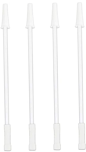 4PCS Reusable Straws + 2PCS Straw Cleaner - Safe Plastic Straw Replacement for 1000ml/2000ml Water Bottle