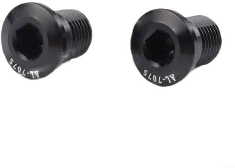 2 Pack M10 P1.0 Aluminium Alloy Bolts for Rear Derailleur Hanger and Chain Tensioner Mounting on Road MTB Bikes (Black)