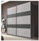 Germanica™ DRESDEN Bedroom 180cm Sliding 2 Door Wardrobe, Colour Schemes GRAPHITE & STONE (GRAPHITE & STONE) MADE IN GERMANY