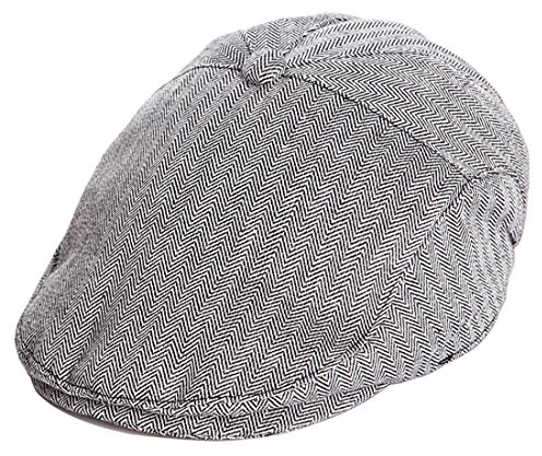 Kuyou Baby Mütze Gatsby Schirmmütze Schiebermütze Berets Kappe (1-3 Jahre, Schwarz)