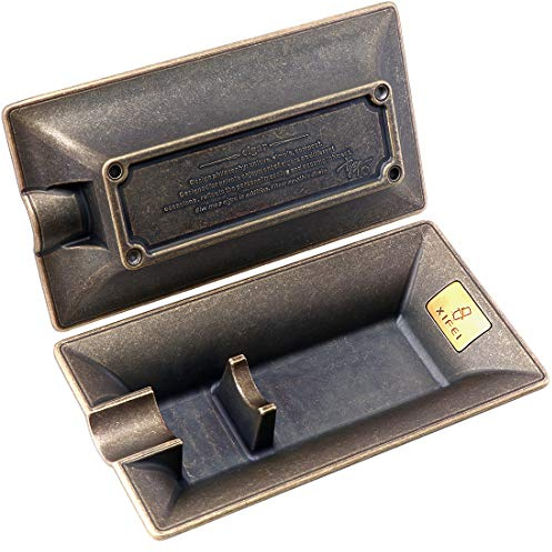 XIFEI Fashion Vintage Cigar Ashtray Single Slot Design (Bronze)